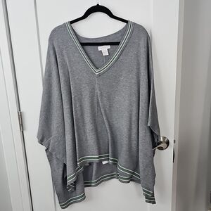 House of Harlow 1960 Gray Poncho